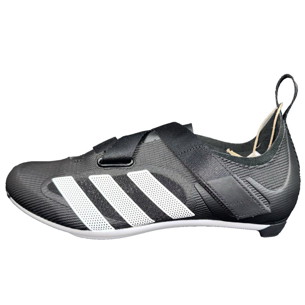 Adidas  Womens Size 6 Indoor Cycling Bike Shoes 3-Bolt Black White Gym New